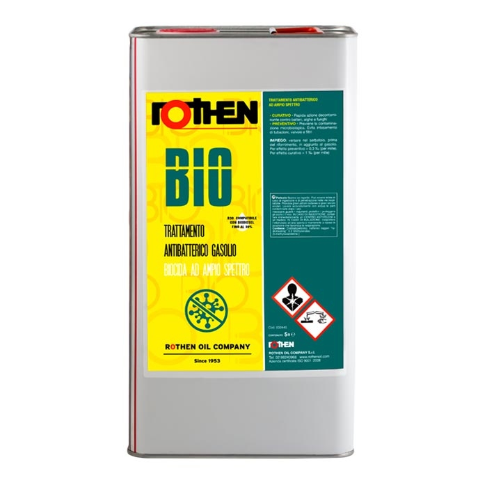 Rothen Bio 5 litri - Antibatterico gasolio biocida ampio spettro