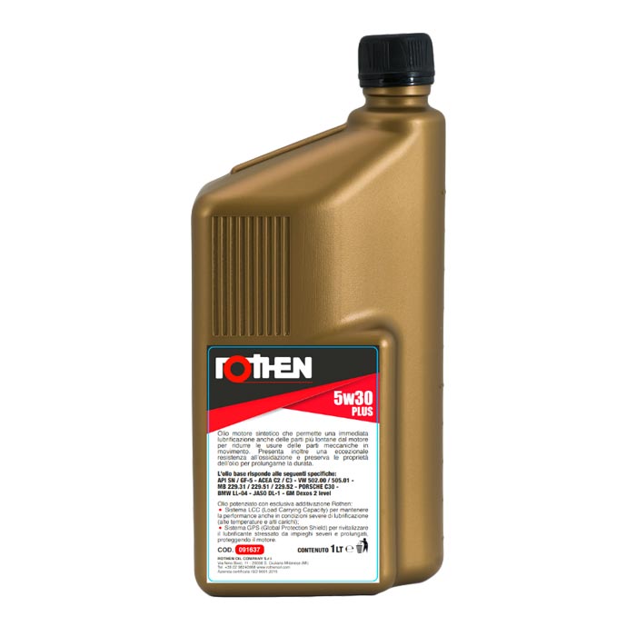 Rothen olio sintetico Ultrasynt 5w30 plus 1lt
