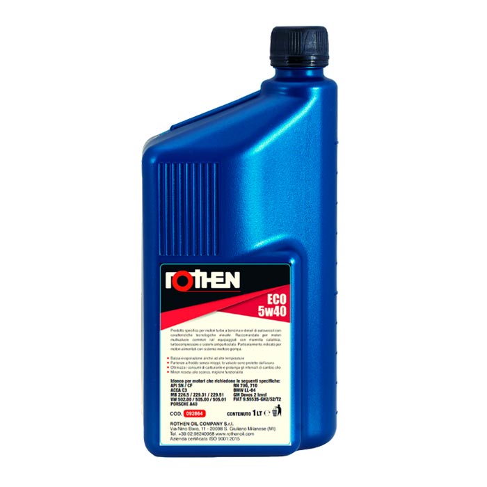 Rothen olio sintetico Ultrasynt Eco 5w40 1 litro